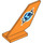 LEGO Orange Rudder 2 x 4 x 6 with Globe Logo (6239)