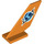 LEGO Orange Rudder 2 x 4 x 6 with Globe Logo (6239)