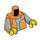 LEGO Orange Shopkeeper - Orange Vest Minifig Torso (973 / 76382)