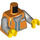 LEGO Orange Shopkeeper - Orange Vest Minifig Torso (973 / 76382)