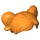 LEGO Orange Kurz Haar mit Ponytails und Fringe (5039 / 35701)
