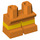 LEGO Orange Kurz Beine mit Gelb Stripe (16709 / 41879)