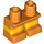 LEGO Orange Short Legs with Yellow Stripe (16709 / 41879)