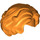 LEGO Orange Kurz Wellig Haar mit Seitenscheitel (11256 / 34283)