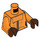 LEGO Orange Shuri Minifig Torso (973 / 76382)