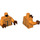 LEGO Orange Shuri mit Orange Jacke Minifigur Torso (973 / 76382)