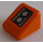 LEGO Orange Backe 1 x 1 (31°) med 2 Headlights Höger Klistermärke (50746)