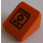 LEGO Orange Slope 1 x 1 (31°) with Eye Wear Sticker (50746)