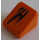 LEGO Orange Slope 1 x 1 (31°) with Flames Right Sticker (50746)