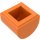 LEGO Oranje Helling 1 x 1 Gebogen (49307)