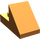 LEGO Orange Pente 1 x 2 (45°) avec assiette (15672 / 92946)