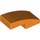 LEGO Orange Slope 1 x 2 Curved (11477)