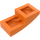 LEGO Oranje Helling 1 x 2 Gebogen (3593 / 11477)