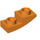 LEGO Oranje Helling 1 x 2 Gebogen Omgekeerd (24201)