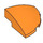 LEGO Orange Pente 1 x 3 x 3 Incurvé Rond Trimestre  (76797)