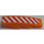 LEGO Orange Slope 1 x 4 Curved with Red and White Danger Stripes (Right) Sticker (11153)