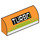 LEGO Orange Pente 1 x 4 Incurvé avec &#039;TURBO&#039; (6191 / 80740)