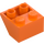 LEGO Orange Backe 2 x 2 (45°) Omvänd med platt mellanlägg under (3660)