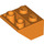 LEGO Orange Steigung 2 x 2 (45°) Invertiert mit flachem Abstandshalter darunter (3660)