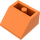 LEGO Oranje Helling 2 x 2 (45°) Omgekeerd met platte afstandsring eronder (3660)