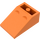 LEGO Oranje Helling 2 x 3 (25°) Omgekeerd zonder verbindingen tussen noppen (3747)