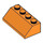 LEGO Orange Backe 2 x 4 (45°) med grov yta (3037)