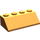 LEGO Oranje Helling 2 x 4 (45°) met ruw oppervlak (3037)