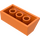 LEGO Orange Pente 2 x 4 (45°) avec surface rugueuse (3037)