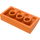 LEGO Oranje Helling 2 x 4 Gebogen met buizen aan de onderzijde (88930)