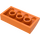 LEGO Oranje Helling 2 x 4 Gebogen met buizen aan de onderzijde (88930)
