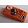 LEGO Orange Slope 2 x 4 Curved with I heart N.Go Sticker (93606)