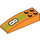 LEGO Orange Pente 2 x 6 Incurvé avec Number &#039;8&#039; (44126 / 80741)