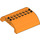 LEGO Oranje Helling 8 x 8 x 2 Gebogen Dubbele (54095)