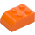 LEGO orange Skråning Klods 2 x 3 med Buet Top (6215)