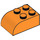 LEGO Orange Steigung Backstein 2 x 3 mit Gebogenes Oberteil (6215)