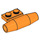 LEGO Orange Petit Smooth Moteur avec 1 x 2 Côté assiette (avec porte-essieux) (3475)