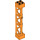 LEGO oranžová Support 2 x 2 x 10 Nosník Trojúhelníkový Vertikální (Typ 4 – 3 sloupky, 3 části) (4687 / 95347)