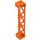 LEGO Orange Support 2 x 2 x 10 Girder Triangular Vertical (Type 4 - 3 Posts, 3 Sections) (4687 / 95347)