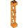 LEGO Oranje Support 2 x 2 x 10 Draagbalk Driehoekig Verticaal (Type 4 - 3 staanders, 3 secties) (4687 / 95347)