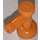 LEGO Orange Tap 1 x 1 with Hole in End (4599)
