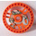 LEGO Oranssi Technic Disk 5 x 5 jossa Rope (32354)