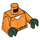 LEGO Orange The Riddler with Prison Jumpsuit Minifig Torso (973 / 76382)