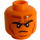 LEGO Orange Tiefling Sorcerer Male Head (Safety Stud) (3274)