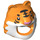 LEGO Orange Tiger Costume Kopfbedeckung mit Schwarz Streifen (98799)