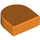 LEGO Oransje Tile 1 x 1 Halv Oval (24246 / 35399)