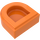 LEGO Oransje Tile 1 x 1 Halv Oval (24246 / 35399)