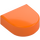 LEGO Orange Tile 1 x 1 Half Oval (24246 / 35399)