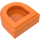 LEGO Orange Fliese 1 x 1 Hälfte Oval (24246 / 35399)