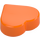 LEGO Orange Tuile 1 x 1 Cœur (5529 / 39739)