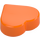 LEGO Orange Tuile 1 x 1 Cœur (5529 / 39739)